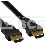 Кабель Cablexpert HDMI CC-HDMI490-15, 19M/19M, v2.0, медь, позол.разъемы, экран, плоский кабель, 1м, черный, пакет, фото2