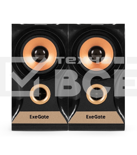 Акустическая система 2.0 ExeGate Maestro SPS-590 (Активная, питание 220В, 2х3Вт, 30-18000Гц, цвет темное дерево, Color Box)
