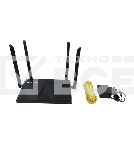 Двухдиапазонный Wi-Fi 6 маршрутизатор AX1800, 1x1000Base-T WAN, 3x1000Base-T LAN, 4 внешние антенны 5 dBi