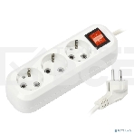 Удлинитель Smartbuy SBE-16-3-05-ZS 3 гнезда 5 метра 16А/3,5кВт с выключателем и заземлением ПВС 3х1 мм2, фото 1