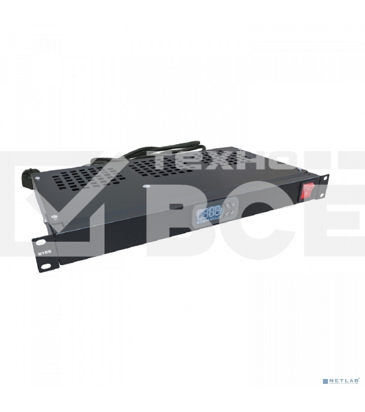 Модуль вентиляторный NTSS (NTSS-FAN3/19T-BL) 3 вент. с термостатом с контроллером черный