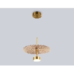 Светильник Ambrella light LH72603 BR/WH латунь/бежевый 6W 3000K D300*260-1770, фото7
