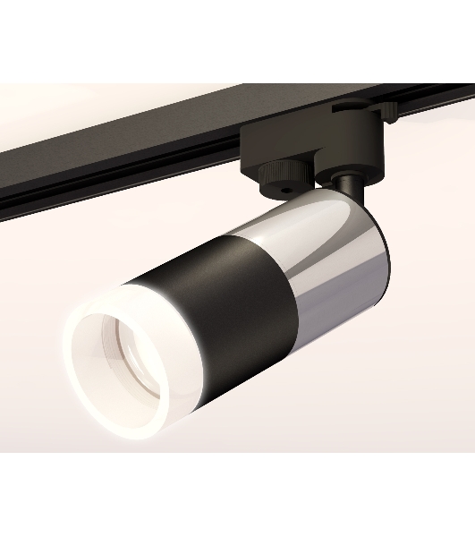 Светильник Ambrella light XT6302052 SBK/PSL/FR черный песок/серебро полированное/белый матовый MR16 GU5.3