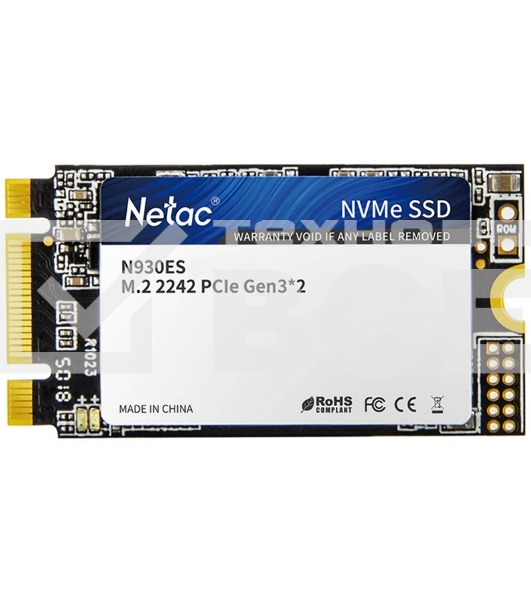 Накопитель SSD Netac N930ES, 1TB, PCIe 3.1 x2, M.2 2242, NVMe, R/W 1650/1500