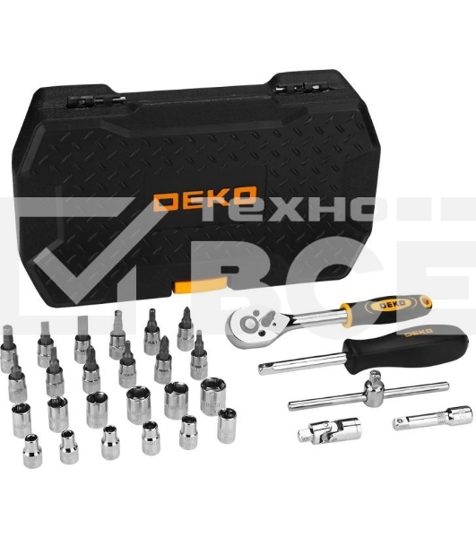 Набор инструментов Deko TZ29 29 предметов (жесткий кейс)