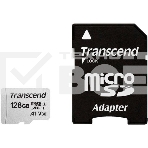 Флеш карта Transcend Micro SecureDigital 128Gb MicroSDXC Class 10 UHS-I U3, SD adapter}(TS128GUSD300S-A), фото7