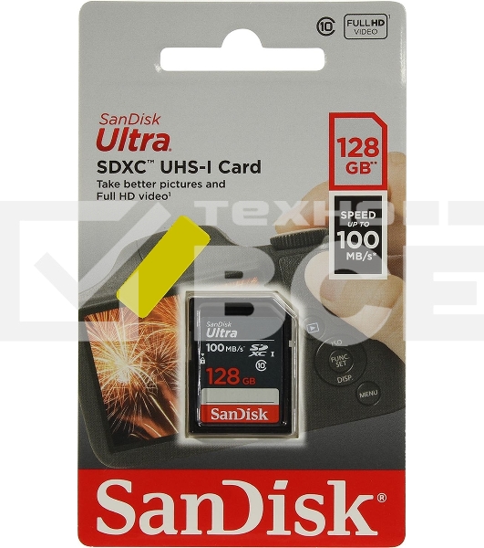 Карта памяти SDXC 128GB UHS-I SDSDUNR-128G-GN3IN SANDISK