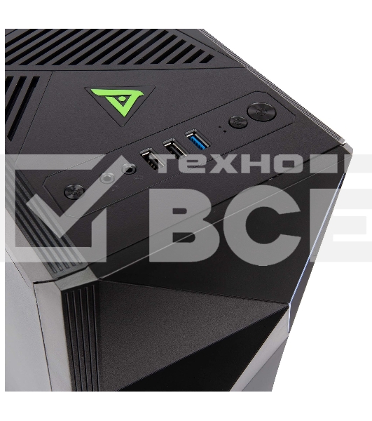 Компьютерный корпус Hiper A68 черный без БП ATX 1x92mm 2xUSB2.0 1xUSB3.0 audio bott PSU