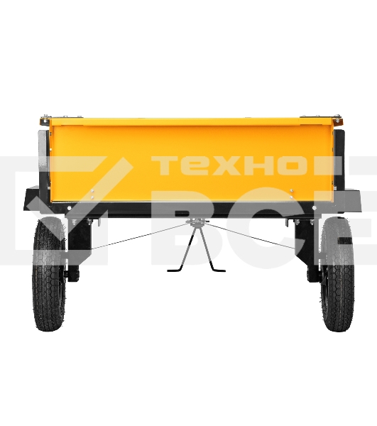 Прицеп для мотоблока TT-500, оцинк., груз. 500 кг, рег. сцепка, колеса 4.00-10, в упаковке Denzel