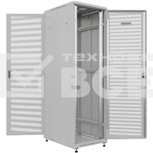 Шкаф серверный NTSS Премиум (NTSS-R42U6080PD/PD) напольный 42U 600x800мм пер.дв.перфор. задн.дв.перфор. 900кг серый IP20 сталь
