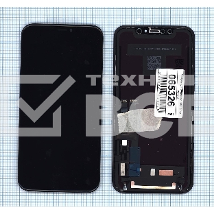 Дисплей для Apple iPhone XR в сборе с тачскрином (IPS) черный