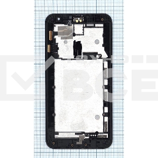 Дисплей для Asus ZenFone 2 Laser ZE551KL черный с рамкой