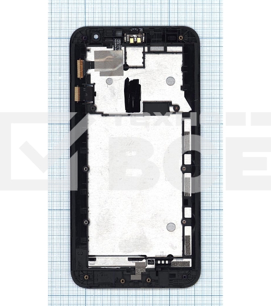 Дисплей для Asus ZenFone 2 Laser ZE551KL черный с рамкой