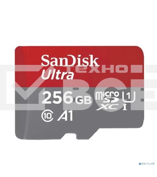 Флеш карта microSD 256GB SanDisk microSDXC Class 10 Ultra UHS-I U1 A1 120MB/s
