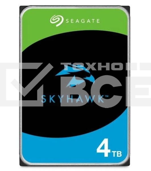 Жесткий диск Seagate SATA-III 4TB ST4000VX015 Surveillance Skyhawk (5900rpm) 256Mb 3.5