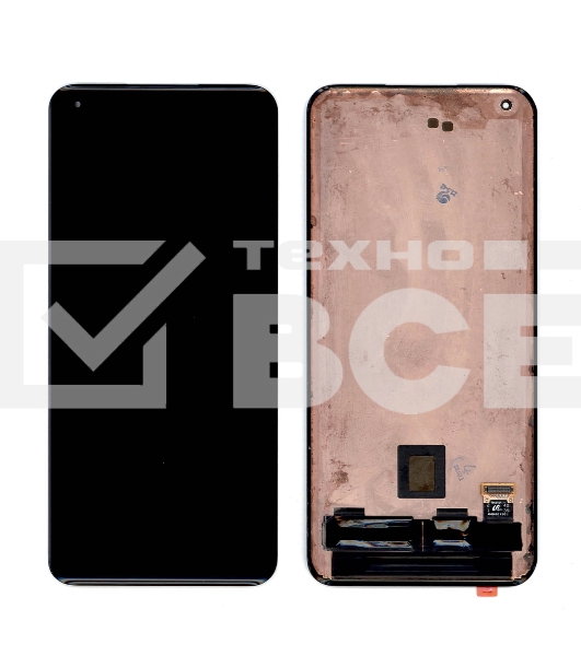 Дисплей для Xiaomi Mi 11 в сборе с тачскрином черный (refurbished)