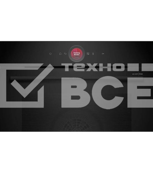Встраиваемый духовой шкаф Bosch HBG9742B1S с 14 режимами нагрева,контроль температуры от 30 °C до 300 °C,объем 71 л