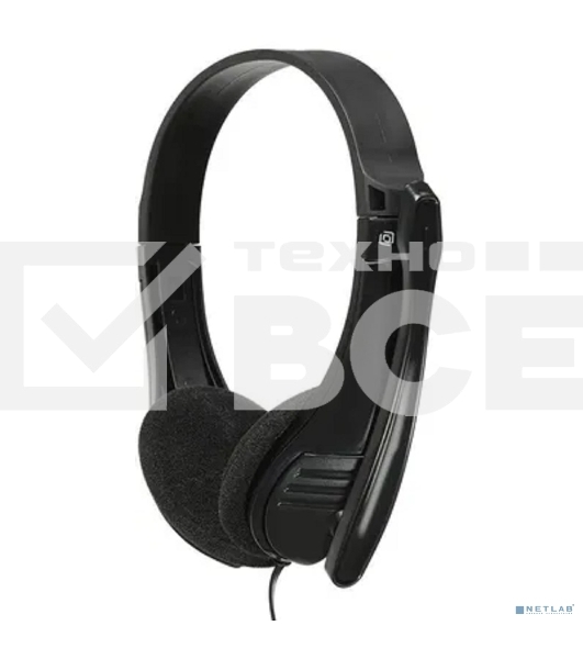 Наушники с микрофоном Oklick HS-M150 черный 2.2м накладные оголовье (NO-003N)