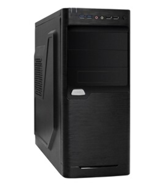 Компьютерный корпус Miditower ExeGate XP-330U-UNS450 (ATX, БП UNS450 с вент. 12см, 2хUSB/2хUSB 3.0, аудио, черный)