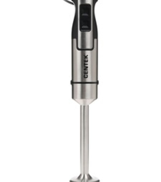 Блендер Centek CT-1338 черный/сталь, 1300 Вт, DC мотор, РЕГУЛЯТОР МОЩНОСТИ сLED, стакан, чоппер, венчик