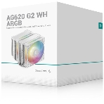 Кулер для процессора DEEPCOOL AG620 G2 WH LGA1954/1851/1700/AM5/AM4 (9шт/кор, TDP 270W, PWM, DUAL Black Fan 120mm, 6 тепл. трубок, белый) RET, фото11