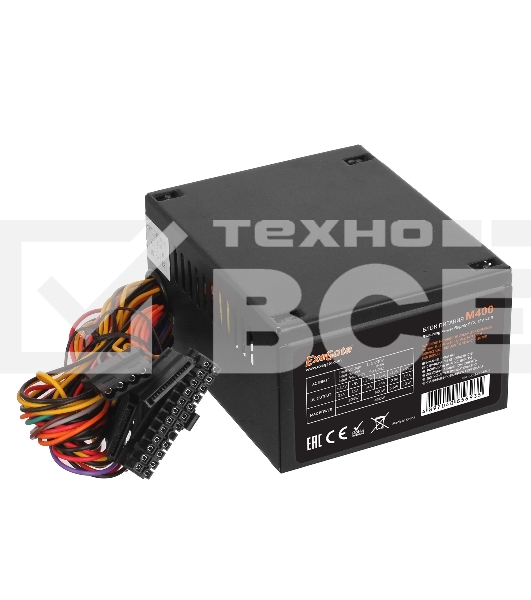 Блок питания Exegate M400 (EX234944RUS), 400Вт, 80мм, черный