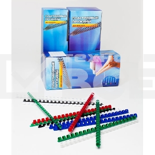 Пружины для переплета пластиковые Office Kit d=12мм 71-90лист A4 белый (100шт) BP2031