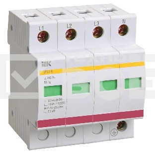 Ограничитель перенапряжения ОПС1-B 4P ИЭК MOP20-4-B