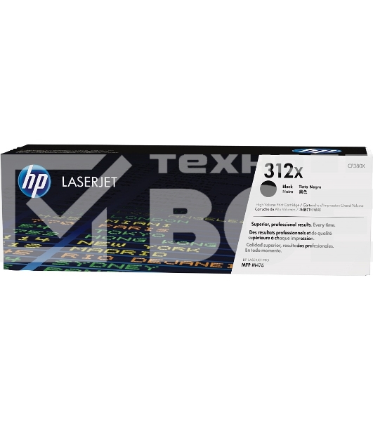Тонер Картридж HP 312A CF380X черный для HP CLJ Pro M476 (4400стр.)