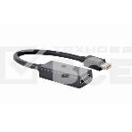 Переходник miniDisplayPort -> HDMI, Cablexpert A-mDPM-HDMIF4K-01, 4K, 20M/19F, кабель 15см, черный, пакет, фото 1