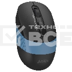 Мышь беспроводная A4Tech Fstyler FB10C черный/синий, 2000 dpi, радиоканал, Bluetooth, USB, кнопки - 4, фото3