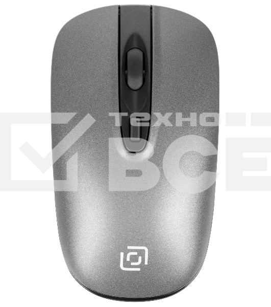 Клавиатура + мышь Оклик 300M клав:серый мышь:серый/черный USB беспроводная slim