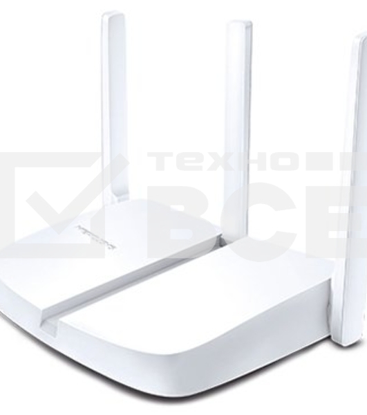 Маршрутизатор Mercusys MW305R Wi-Fi роутер 300 Мбит/с 2,4 ГГц, 1 порт WAN 10/100 Мбит/с + 4 порта LAN 10/100 Мбит/с, 2 фиксированные антенны