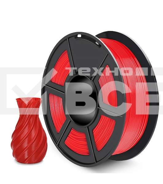 Филамент NVPRINT PETG Red для 3D печати диаметр 1.75мм  длина 330 метров  масса 1 кг