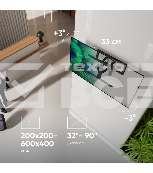 Кронштейн для телевизора ONKRON SM6 32