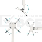 Кронштейн ONKRON K5A для проектора потолочный, белый, фото18