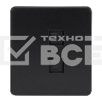 Розетка Kranz ROUND компьютерная двойная RJ45+RJ45 кат6 с/у оникс, фото5