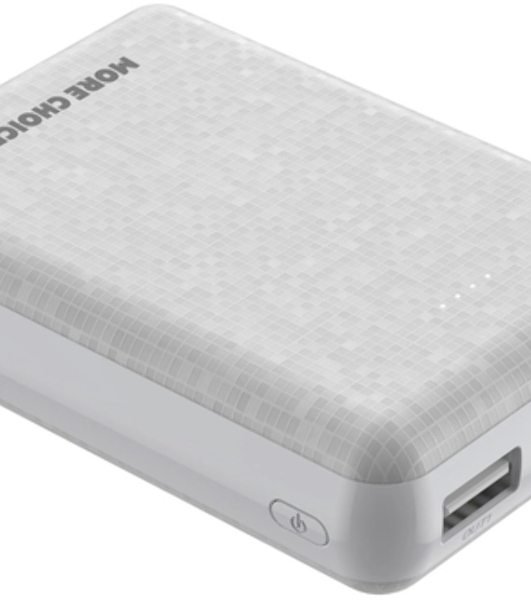 Портативный аккумулятор More choice (4610196408694) PB11-10 White 10000mAh 2USB