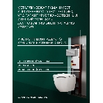 Комплект BAU 6 в 1: инсталляция BAU PRO, унитаз подвесной безободковый торнадо обратного потока Bau Dream 52х36 Hurricane-2, быстросъемное тонкое сиденье дюропласт микролифт, клавиша хром/вставка хром, фото2