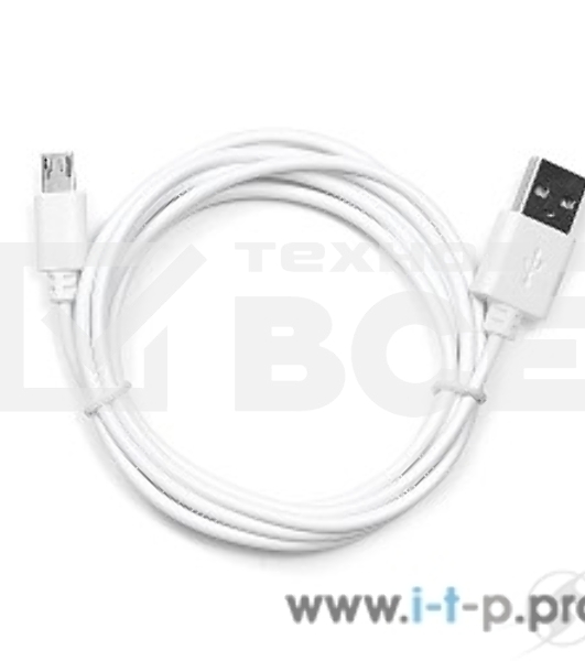 Кабель USB 2.0 Pro Cablexpert CC-mUSB2-AMBM-6W, AM/microBM 5P, 1.8м, экран, белый, пакет