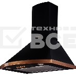 Вытяжка Kuppersberg BONA 60 B Bronze, ширина 60 см, отвод/рециркуляция, 650 м3/час, электронное управление, 3 скорости, галогеновое освещение 2х20 Вт, анодированные алюминиевые жироулавливающие фильтры, угольный фильтр С6С (опция), 42 дБ, цвет чёрный, отд, фото3
