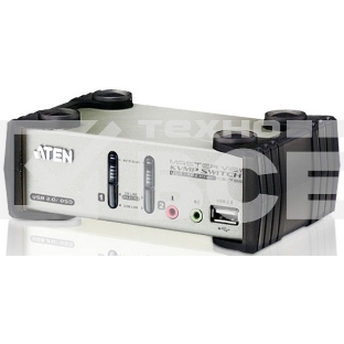Переключатель консоли электронный, 2 порта PS/1 2 Port USB2.0 KVMP Switch with OSD