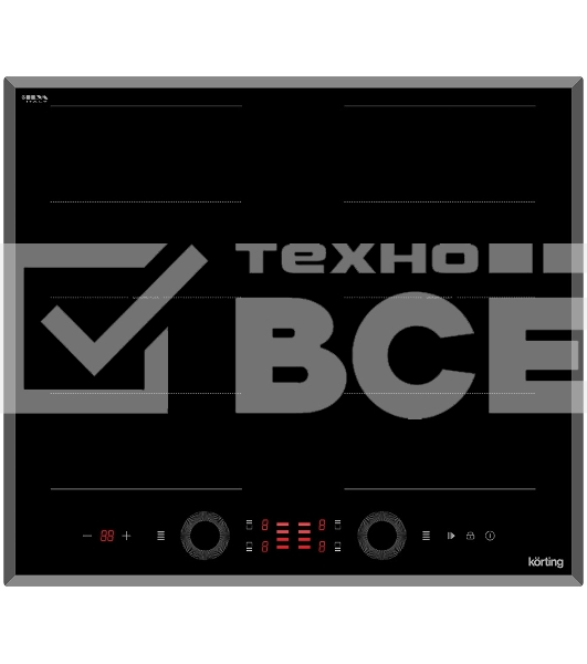 Индукционная варочная панель Korting HIB 68700 B Quadro