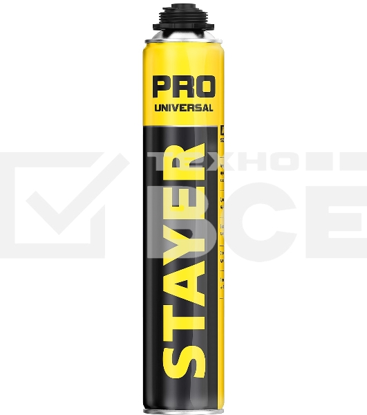 Пена монтажная STAYER PRO 41135, пистолетная, всесезонная, 750мл