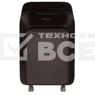 Шредер Fellowes PowerShred LX210 черный (секр.P-4) перекрестный 16лист. 23лтр. скрепки скобы пл.карты