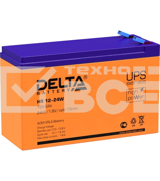 Батарея Delta HR 12-24 W (12V, 6Ah)