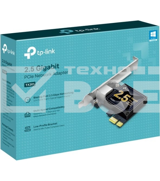 Сетевой адаптер TP-Link TX201 PCIe 2,5 Гбит/с