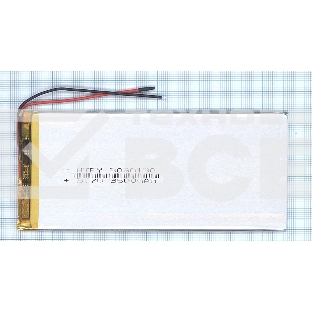 Портативный аккумулятор Li-Pol (батарея) 3*60*130мм 2pin 3.7V/3500mAh