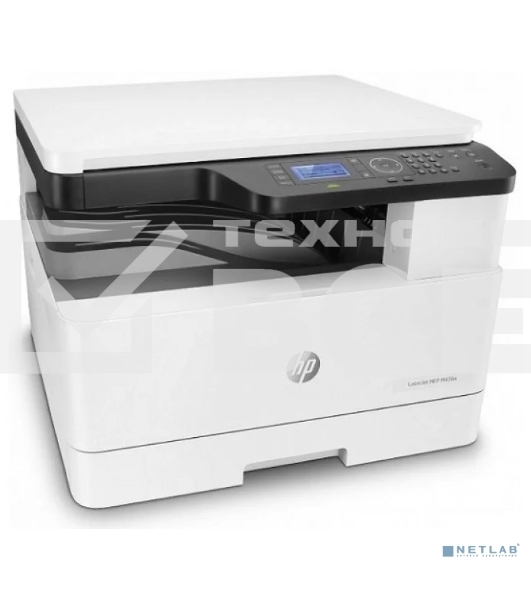МФУ лазерный HP LaserJet MFP M438n (8AF43A), A3, ч/б, печ. до 22 стр/мин. (А4) до 12 стр/мин. (А3), 1200 x 1200 dpi (печать), 600x600dpi (скан.), USB, RJ-45