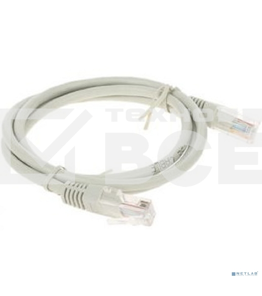 Патч-корд медный UTP Cablexpert PP10-1M кат.5e, 1м, литой, многожильный (серый)